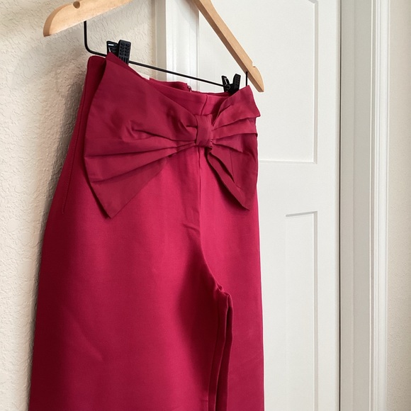 Anthropologie COLETTE Bow-Waist Cropped Wide-Leg Pants Maeve NEW Petite 26 - Picture 7 of 16
